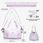 Large Travel Duffle Bag Carry On Weekender Bags for Women Men 18x14x8 Gym (A31-purple-2-layer Expansion / X-plus)