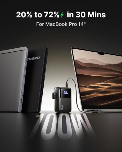 Laptop Power Bank (Metallic Silver / Mini Size)
