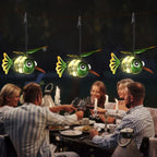2 Pack Hummingbird Solar Hanging Lantern Outdoor Garden Decor (Hummingbird)