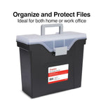 Slim Portable File Tote (Black)