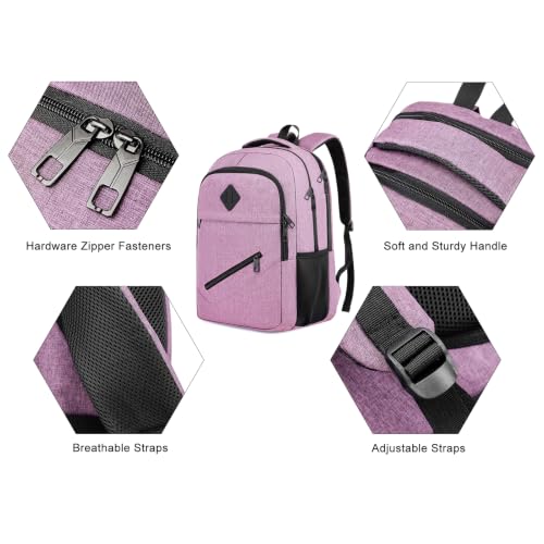 Backpack for Girls Women (Pink / 15.6 Inch)