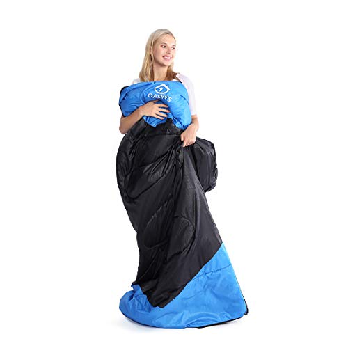 Camping Sleeping Bag (50-80°F Everyday 3 Season - Black XXL)