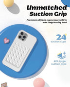 Magnetic Suction Mirror Window Phone Holder (Frost White)