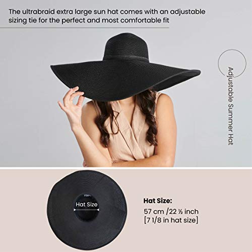 San Diego Women's Ultrabraid X Large Brim Hat (One Size / Black)