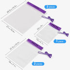 5 Pack Clear Waterproof Dry Bag Pouch (Purple)