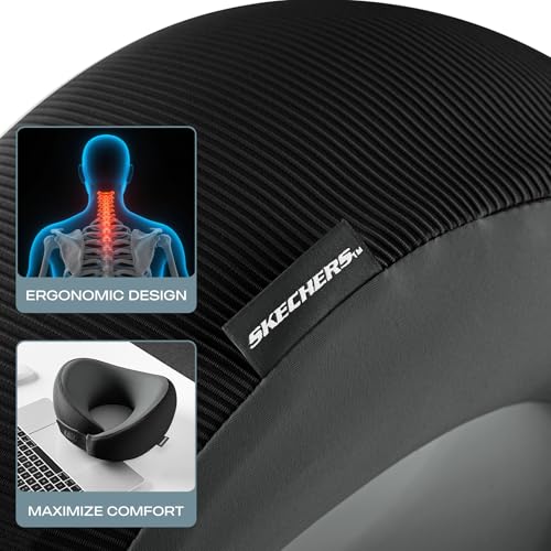 Memory Foam Neck Pillow (Black)