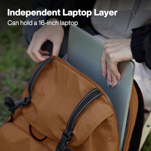 Travel Backpack for Women Men (Brown / 18 Inch)