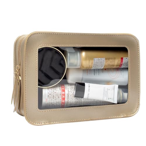 Clear Makeup Bag (GOLD1)