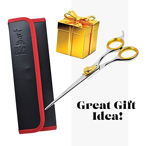 Gold Touch Pet Grooming Shear (Straight Scissors - Blunt Tip / 6.5 Inches)