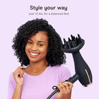 InfinitiPRO Hair Dryer with Diffuser & Concentrator (Black / 1 Count (Pack of 1))