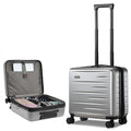 Expandable 16 Inch Carry On Luggage Airline Approved Small Suitcase (Gray / 16 Inch EXT)