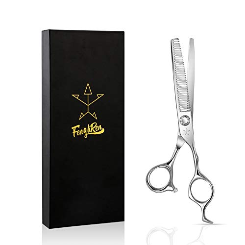 High end Professional Hair Thinning Scissors Hair Cutting Teeth Shears Barber Hairdressing Texturizing Scissors Extremely Very Sharp 6.5 Inch Stainless Steel Alloy For Men Women Salon & Home (Thinning Shears / 6.5 Inch)