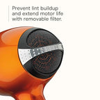 Infiniti PRO Hair Dryer with Diffuser (Orange With Bonus Brush / 1 Count (Pack of 1))