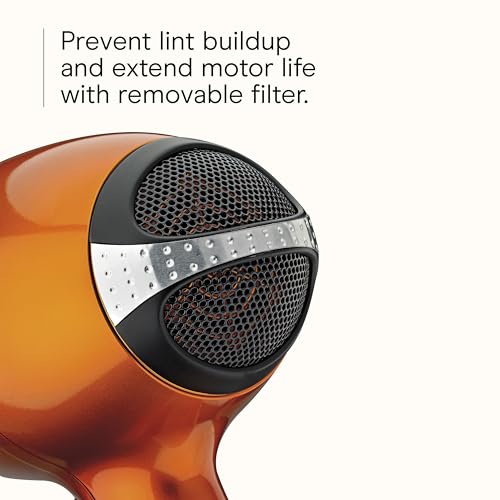 Infiniti PRO Hair Dryer with Diffuser (Orange With Bonus Brush / 1 Count (Pack of 1))