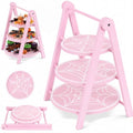 3 Tier Pink Spiderweb Serving Tray (Spider Web)