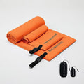 Ultralight Quick Dry Towels in XLarge & Small Sizes with Compact Packable Pocket Microfiber Towel for Backpacking Travel Beach Hiking Swimming Sports & Yoga (XL&S / Orange)