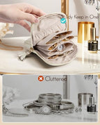 Mini Jewelry Travel Case (White)