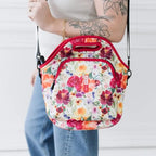 LunchTote Zippered Bag Insulated Neoprene Caddy (Blooming Bright / X-Large 6.5 Quart Lunch Tote)