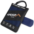 Microfiber Travel Towel (Navy Blue / 24"×12" Single)
