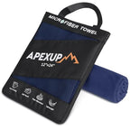 Microfiber Travel Towel (Navy Blue / 24"×12" Single)