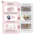 Travel Makeup Bag Cosmetic Bags for Women (L-5-Pink)