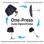 Compact Travel Umbrella (High clouds (Auto) / 44 inches)