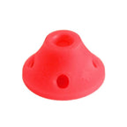 Spoolies Original Hair Curlers, Heatless Silicone Rollers with Mesh Bag Gift, Made in USA, 15 Jumbo Size (Rose Red)