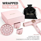 Ionic Hair Dryer with Diffuser (Pink)