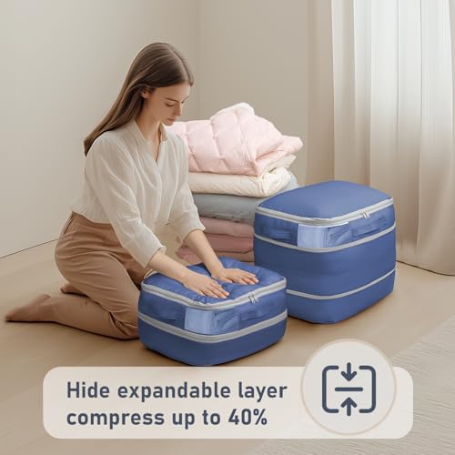 Compression Storage Bags 8 Pack (Navy Blue / 39L x 8 Pack)