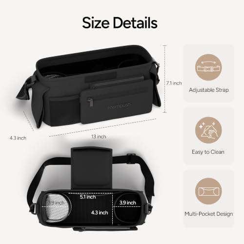 Lithe V2 Lightweight Travel Stroller with Organizer Included (Grey)