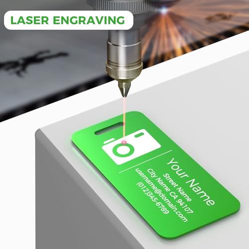 4PCS Personalized Luggage Tag (Green / Small)