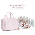 Travel Toiletry Bag for Women (Y-Pink Flower Buds / Large)