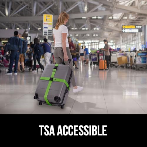 Heavy Duty Luggage Straps for Suitcase (Green)
