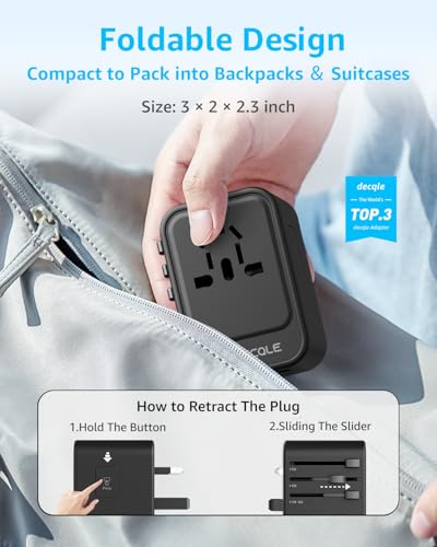 Universal Travel Adapter (GaN45W / Black)
