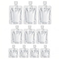 Travel Pouches for Toiletries (10pc Pouch - White)