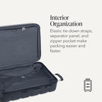 7366 Signature Hardside Expandable Luggage with Spinner Wheels and TSA Lock (2-Piece Set (Weekender/27") / Navy)