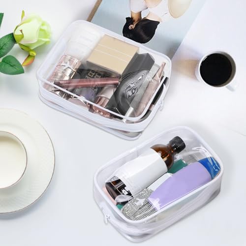 2 Pack Travel Toiletry Bag (2 Packs White)