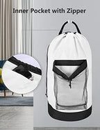 Backpack Laundry Bag (White)