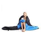 Camping Sleeping Bag (50-80°F Everyday 3 Season - Black XXL)