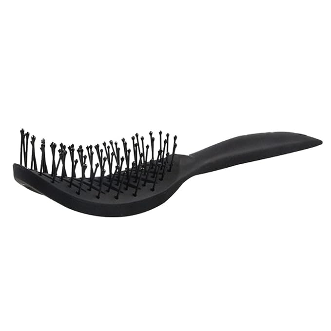 Guojiang Curved Vented Detangling Hair Brush Barber Hairdressing Fast Drying Detangling Curved Vent Brush
