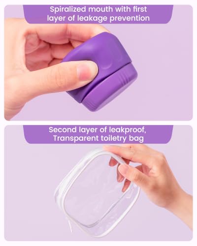 Travel Containers for Toiletries (1 OZ (30ML) / Violet)