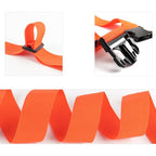 80In Luggage Straps for Suitcase Travel Belt Accessories (2Pcs Orange / 80 In Fix)