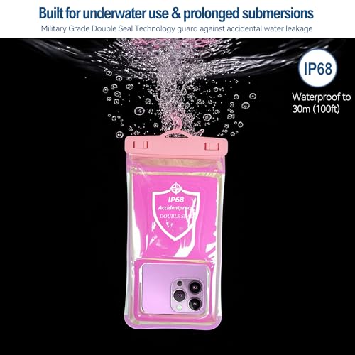 Waterproof Phone Pouch (Black + Pink / REGULAR SETS)
