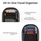 Aviator T37 Travel Crossbody Sling Bag with RFID Blocking (Black)