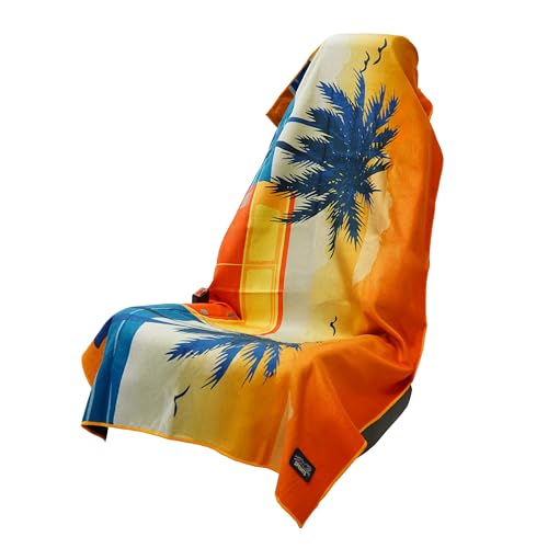Athletic Running Towel (Retro Sunset W/ Snaps)