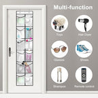 12 Large Pockets Over Door Hanging Shoe Organizer (White)