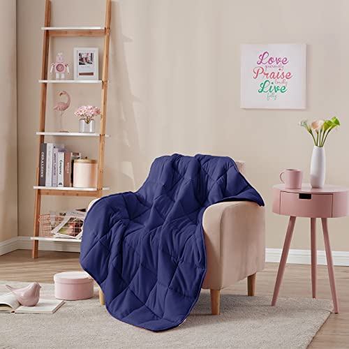 Weighted Blanket (03-navy Blue / 40" x 60" | 7lbs)