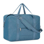 For Spirit Airlines Foldable Travel Duffel Bag Personal Item Bag 18x14x8 Carry on Luggage for Women and Men 30L (Y-Navy Blue / 30L)