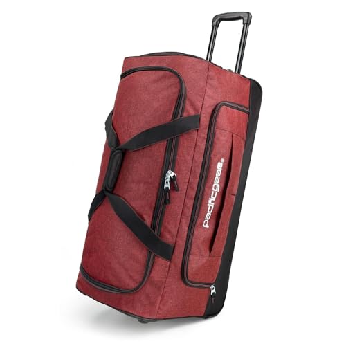 Duffel Bag with Rolling Wheels (Red / 30 inch)