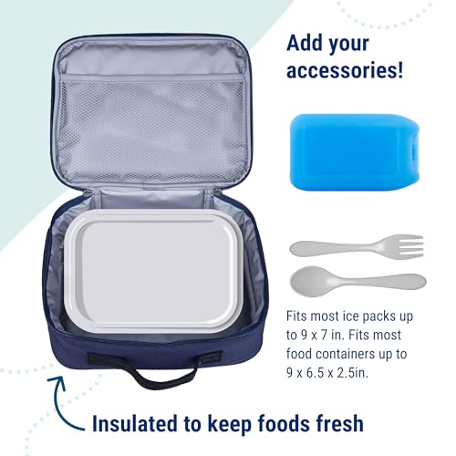 Kids Insulated Lunch Box (Whale Blue)